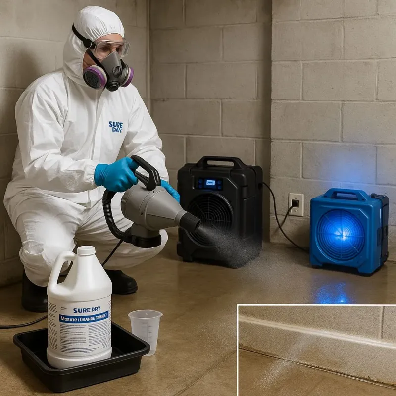 Sanitization and Odor Removal process in Twin Lakes, VA