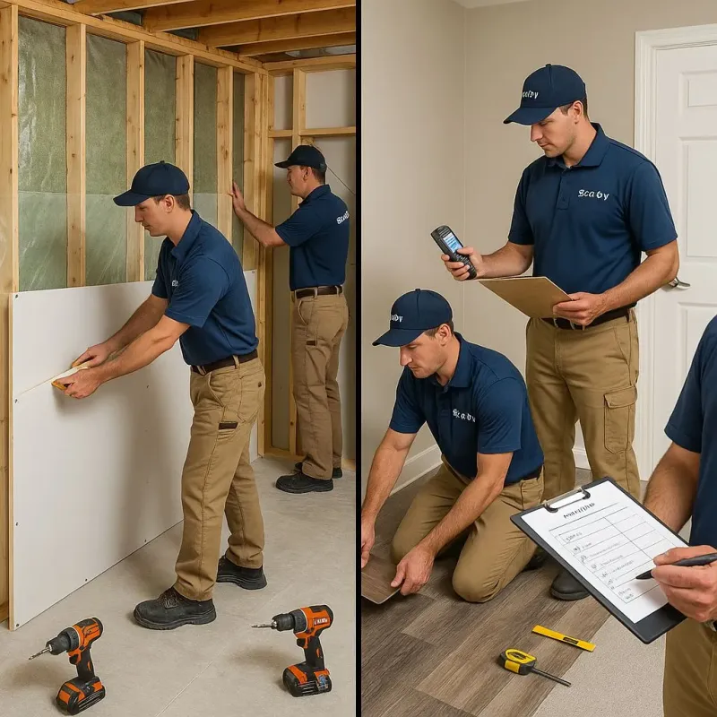 Repairs and Reconstruction process in Twin Lakes, VA